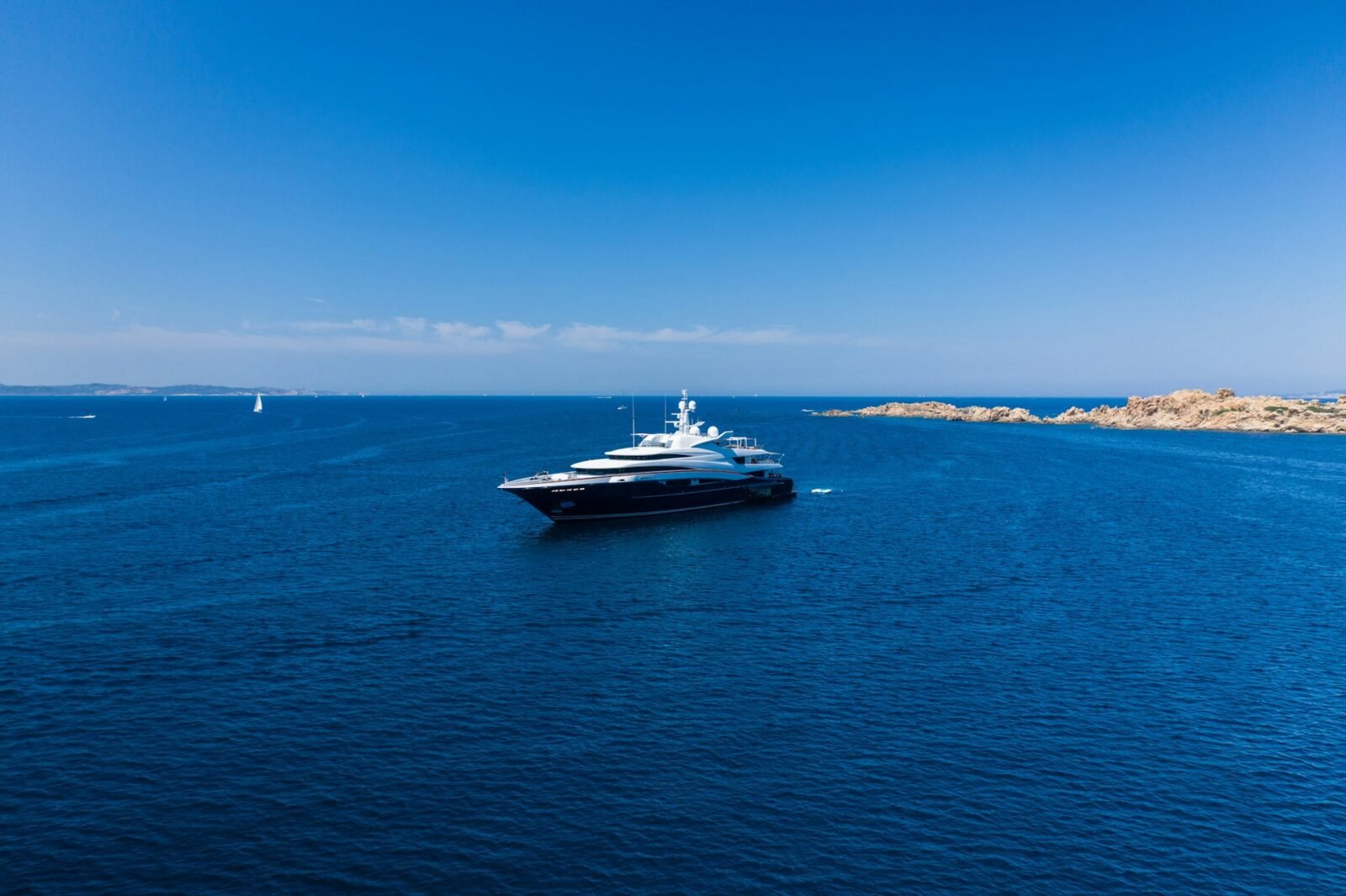 superyacht underway illustrating yacht charter cost by size and operational scale