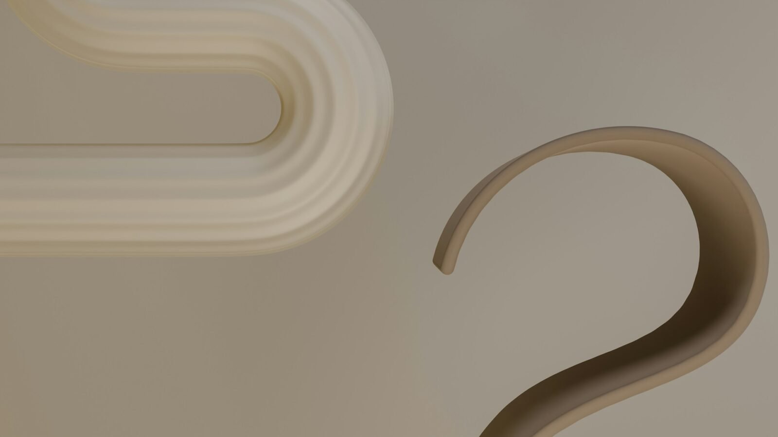 soft curved architectural form with warm neutral tones and smooth transitions