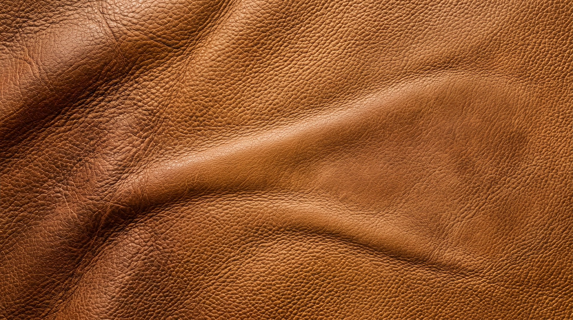 Brown leather texture detail used in a luxury yacht interior
